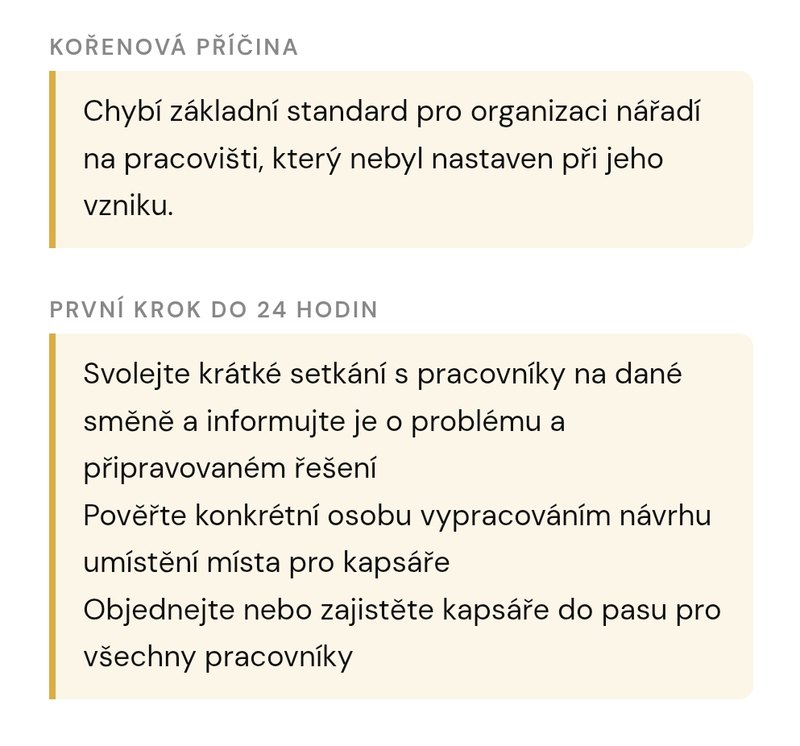 5× Proč AI kouč: pravděpodobná příčina a první krok do 24 hodin